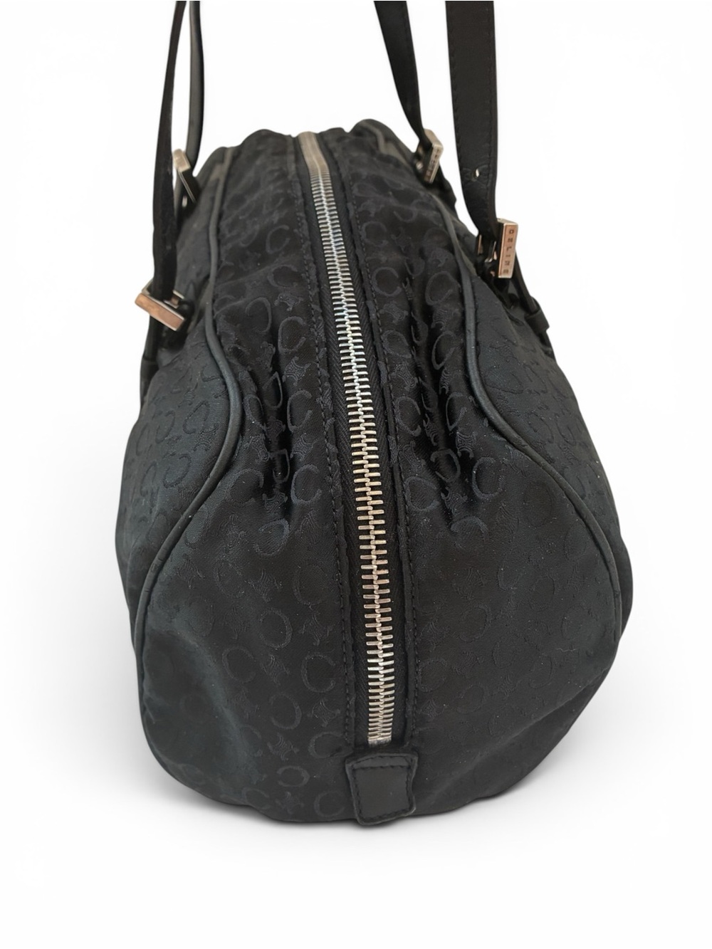 Vintage Celine Black Monogram Shoulder Bag - Picture 5 of 6